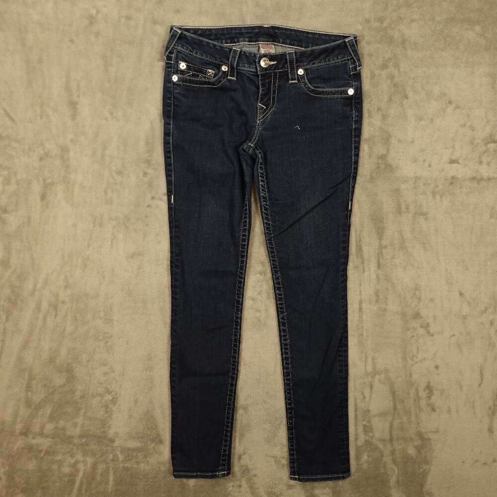 True Religion jeans mid rise skinny women's 29 blue‎ denim